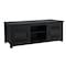 Flash Furniture Sheffield Classic TV Stand for up to 80in. TVs - Modern Black Finish w/Full Glass Doors - 3 Shelves GC-MBLK65-BLK-GG - alternate 7